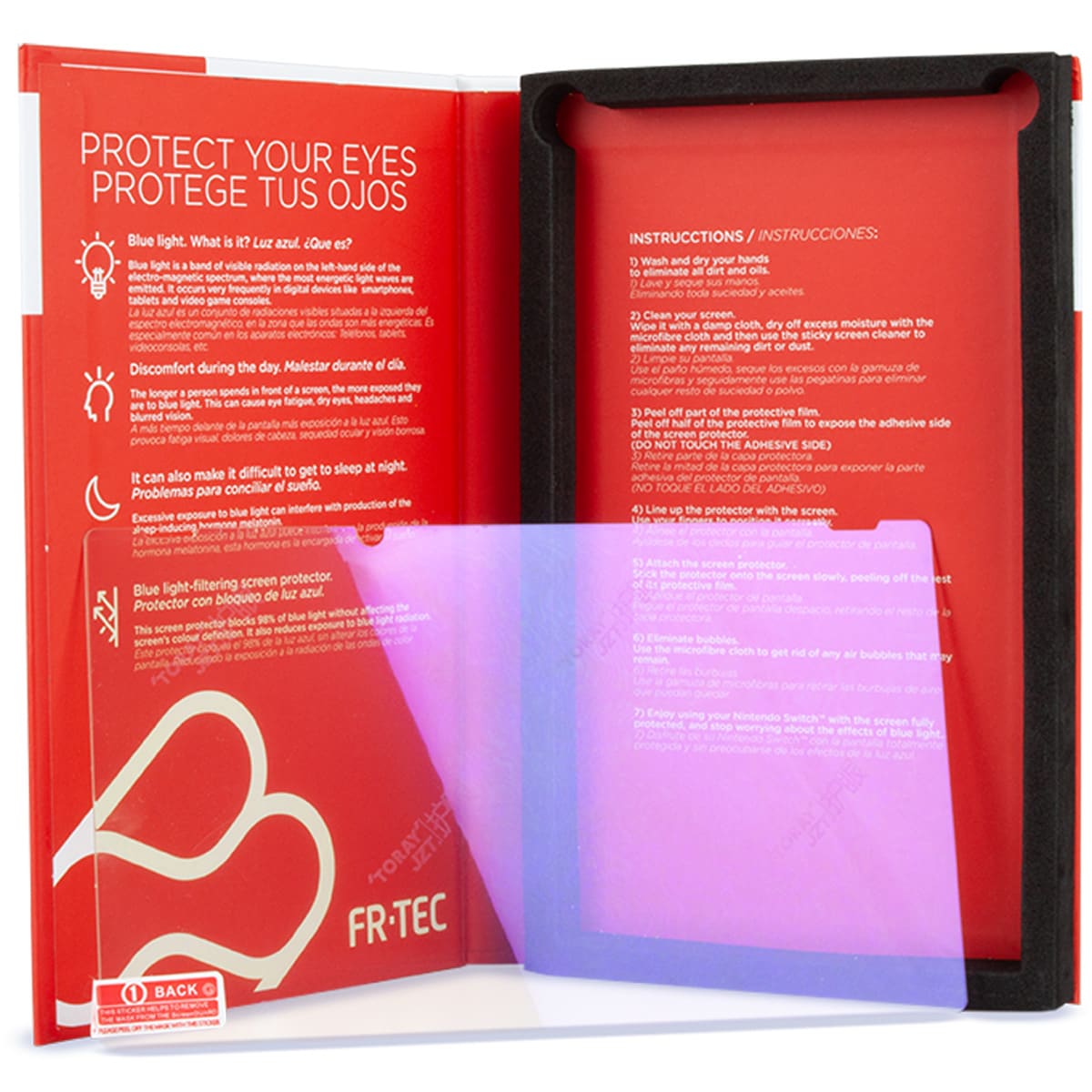 Tempered Glass Screen Protector for Nintendo Switch (Anti-Light)